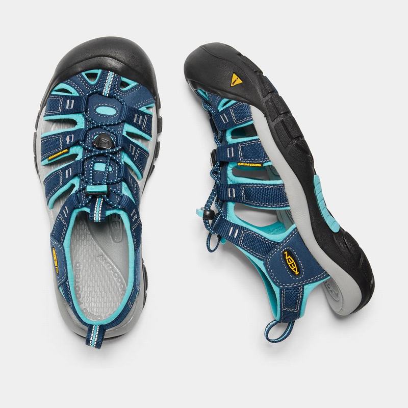 Keen Newport H2 Womens Hiking Sandals Navy/Blue Discount (2386-XMDPL)